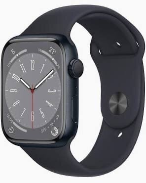 Περισσότερες πληροφορίες για "Apple Watch Series 8 (45mm/Μαύρο/Αλουμίνιο)"