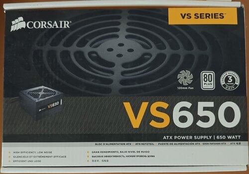 Περισσότερες πληροφορίες για "Corsair VS650 (650W)"