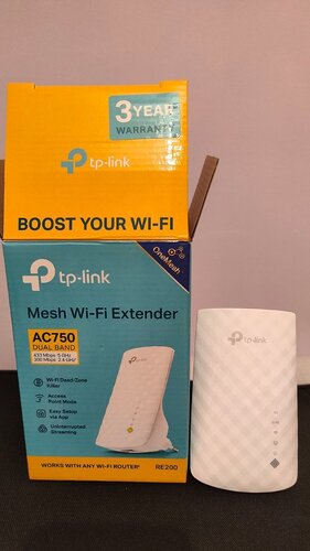 Περισσότερες πληροφορίες για "TP-link Mesh WiFi extender AC750"