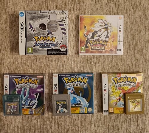 Περισσότερες πληροφορίες για "Pokemon games - SoulSilver, Sun, Silver, Gold, Crystal Gameboy ds/dsi 2ds/3ds"