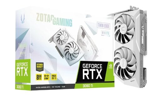 Περισσότερες πληροφορίες για "Zotac GeForce RTX 3060 Ti 8GB GDDR6X Twin Edge White Edition"