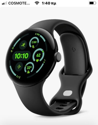 Περισσότερες πληροφορίες για "Google watch 3 45 black"