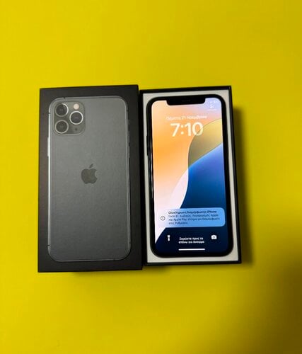 Περισσότερες πληροφορίες για "iPhone 11 Pro 256Gb! Άριστη κατάσταση εμφανησιακά-λειτουργικά, χωρίς παραμικρή γρατζουνιά οθόνη & π"