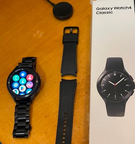 Περισσότερες πληροφορίες για "Samsung Galaxy Watch 4 Classic 46mm (46mm/Μαύρο/Ανοξείδωτο ατσάλι)"