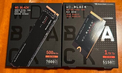 Περισσότερες πληροφορίες για "WD BLACK SSD / 500GB & 1TB"