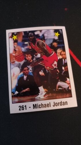 Περισσότερες πληροφορίες για "Michael Jordan 1988-89 Panini Spanish Sticker #261 Εξαιρετικά σπάνιο!!"