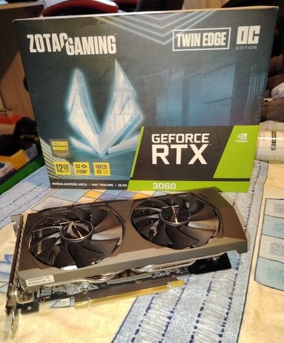 Περισσότερες πληροφορίες για "Zotac GeForce RTX 3060 12GB GDDR6 Twin Edge OC"