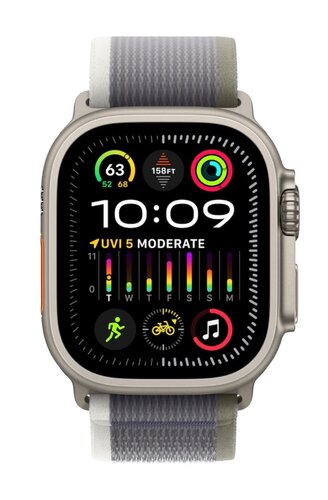 Περισσότερες πληροφορίες για "Apple Watch Ultra 2 Titanium 49mm (Green/Gray Trail Loop - S/M)"