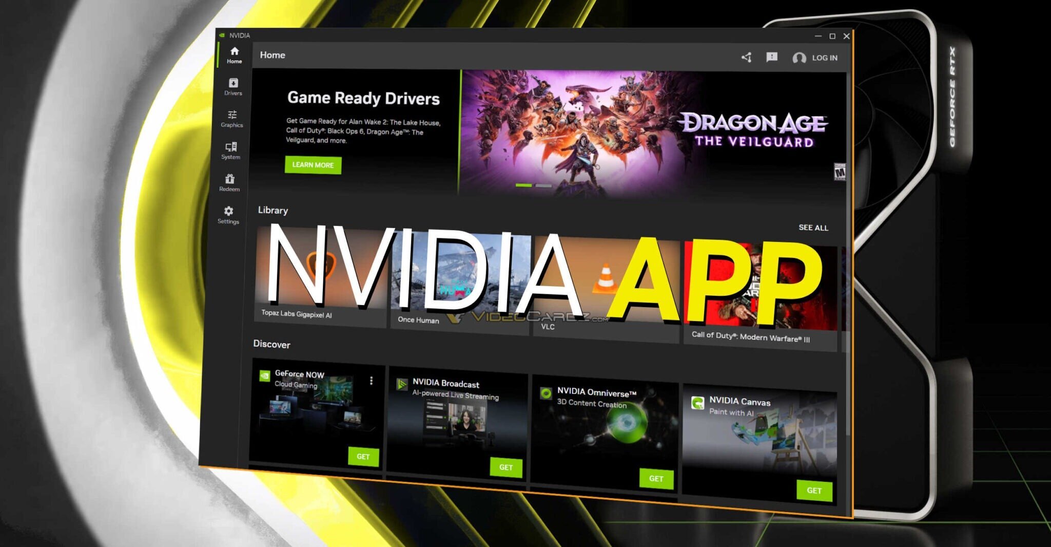 Το νέο Nvidia app αντικαθιστά το Geforce Experience