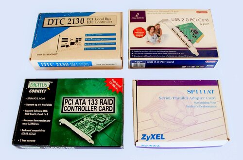 Περισσότερες πληροφορίες για "Computer parts ISA / PCI / IDE controllers / adapters etc boxed"