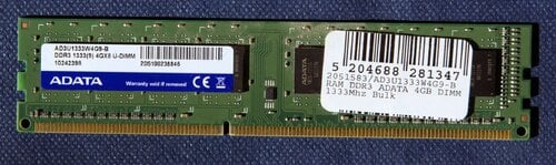 Περισσότερες πληροφορίες για "RAM DDR3 1333Mhz Desktop 4GBx4=16GB"