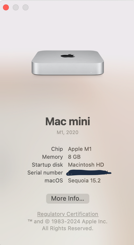 Περισσότερες πληροφορίες για "Apple Mac mini (2020) (M1/8GB DDR4/256GB SSD/MacOS)"