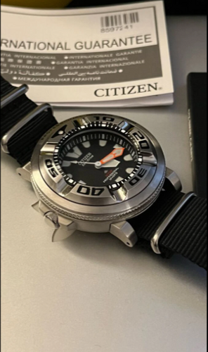 Περισσότερες πληροφορίες για "(NEW!) Citizen Promaster BJ-8050 “Ecozilla” + extras: Lug adapters & Nato strap"