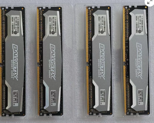 Περισσότερες πληροφορίες για "RAM CRUCIAL BLS4C4G4D240FSA BALLISTIX SPORT 16GB (4X4GB) DDR4 2400MHZ QUAD CHANNEL KIT"