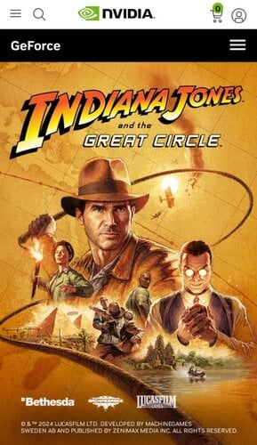 Περισσότερες πληροφορίες για "Indiana Jones and the great circle PC Nvidia"