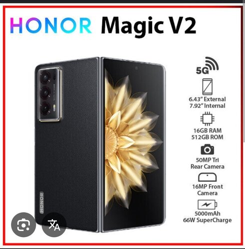 Περισσότερες πληροφορίες για "Honor Magic V2 (Μαύρο/512 GB)"