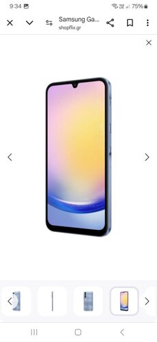 Περισσότερες πληροφορίες για "Samsung Galaxy A25 5G Dual SIM (8GB/256GB) Μπλε"