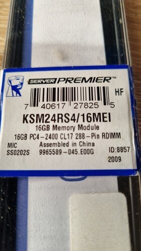 Περισσότερες πληροφορίες για "Kingston Technology KSM24RS4/16MEI (16 GB/DDR4/2400MHz)"