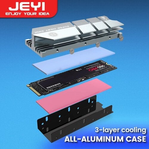 Περισσότερες πληροφορίες για "JEYI SSD Cooling M.2 Heatsink 2280 NVME (ΣΦΡΑΓΙΣΜΕΝΟ)"