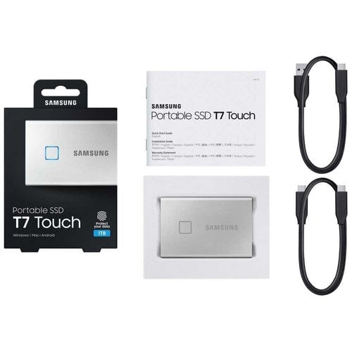 Περισσότερες πληροφορίες για "Samsung Portable SSD T7 Touch USB-C / USB 3.2 1TB 2.5""