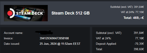 Steam Deck 512 GB