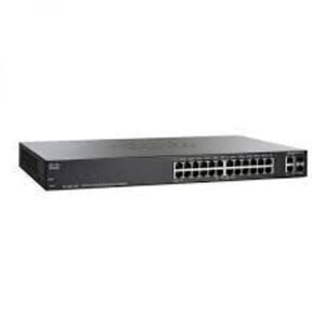 Περισσότερες πληροφορίες για "Cisco SF200-24P Smart Switch: 24 10/100 Ports, 12 of 24 PoE Ports, 2 Combo Mini-GBIC Ports"