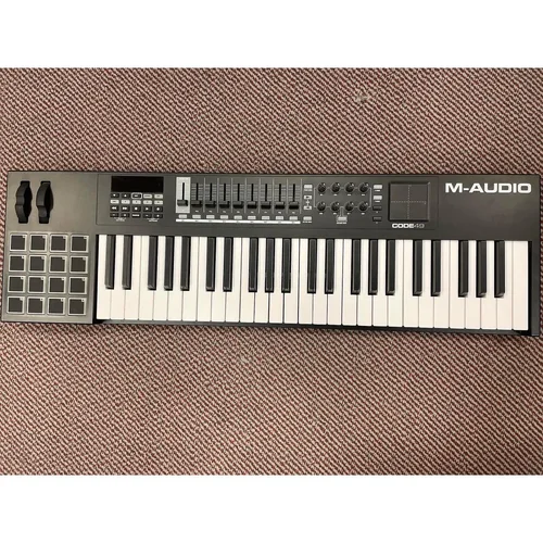 Περισσότερες πληροφορίες για "M-AUDIO Code 49 Μαύρο Midi keyboard με 49 πλήκτρα ΑΧΡΗΣΙΜΟΠΟΙΗΤΟ στο κουτί του"