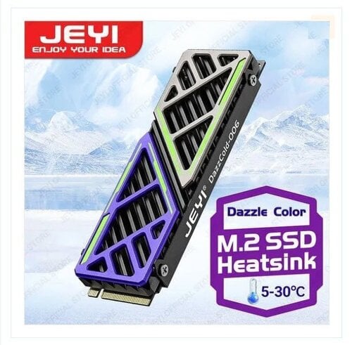 Περισσότερες πληροφορίες για "JEYI Dazzcold M.2 SSD Heatsink 2280 NVME NGFF Magnesium Aluminum Alloy (ΣΦΡΑΓΙΣΜΕΝΟ)"