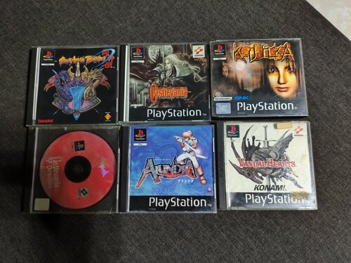 Περισσότερες πληροφορίες για "Playstation 1 CD castlevania sotn, Alundra, castlevania chronicles, kudelka, breath of fire 3, more"