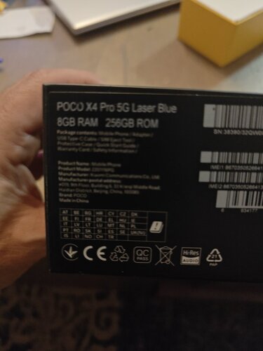 Περισσότερες πληροφορίες για "POCO X4 PRO 5G (Laser Blue/256 GB)"