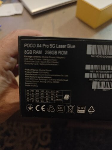 Περισσότερες πληροφορίες για "POCO X4 PRO 5G (Laser Blue/256 GB)"