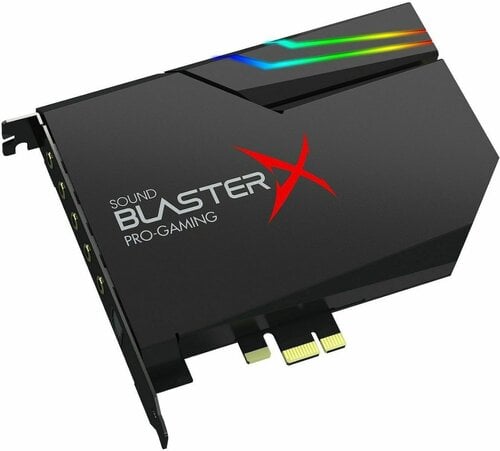 Περισσότερες πληροφορίες για "Creative Sound BlasterX AE-5 Plus ​Εσωτερική PCI Express Κάρτα Ήχου 5.1"