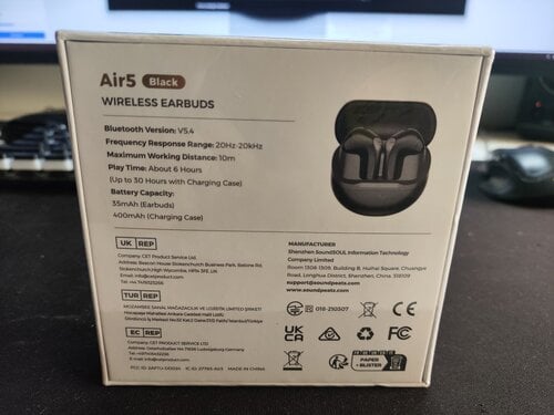 Περισσότερες πληροφορίες για "SoundPeats Air 5 με ANC και Bluetooth 5.4 ΣΦΡΑΓΙΣΜΕΝΑ"