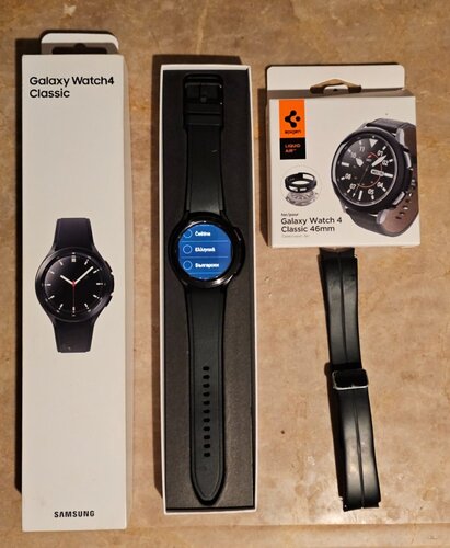 Περισσότερες πληροφορίες για "Samsung Galaxy Watch 4 Classic (46mm/Μαύρο/Ανοξείδωτο ατσάλι)"