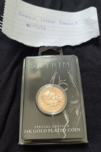 Περισσότερες πληροφορίες για "SKYRIM 24K GOLD COIN (SEALED)"