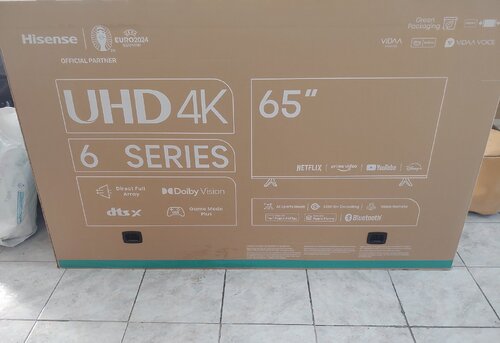 Περισσότερες πληροφορίες για "Smart TV 65άρα Hisense 65A6K μοντέλο 2024 λίγων ημερών με απόδειξη και εγγύηση"