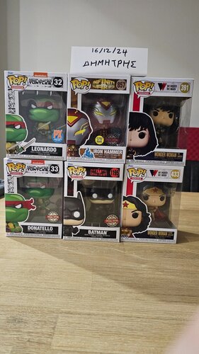 Περισσότερες πληροφορίες για "Funko pop Marvel. DC. Turtles"