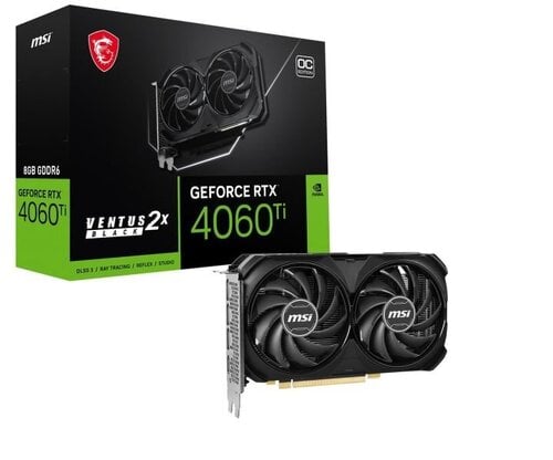 Περισσότερες πληροφορίες για "MSI GeForce RTX 4060 Ti 8GB GDDR6 Ventus 2X Black OC Σφραγισμένη"