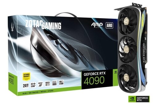 Περισσότερες πληροφορίες για "ZOTAC GAMING GeForce RTX 4090 AMP EXTREME AIRO 24GB"