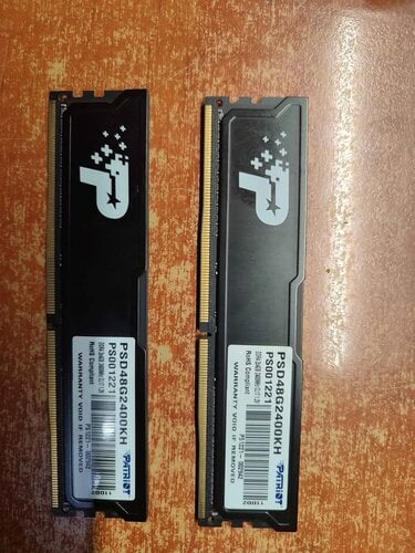 Περισσότερες πληροφορίες για "Μνήμες DDR4 8GB, 2*4GB Patriot 2400(Θεσσαλονίκη)"