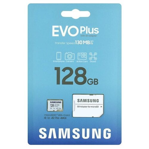 Περισσότερες πληροφορίες για "Samsung Evo Plus microSDXC 128GB Class 10 με αντάπτορα(πολλά τμχ)"