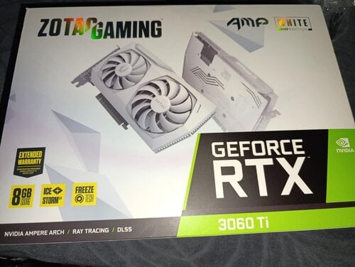 Περισσότερες πληροφορίες για "Zotac GAMING GeForce RTX 3060 Ti AMP White Edition LHR"