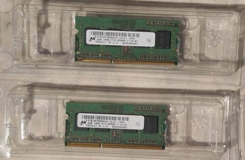 Περισσότερες πληροφορίες για "Laptop RAM - DDR 3 SODIMM 1066 (PC3-8500) 4GB (2 * 2GB)"