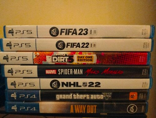 Περισσότερες πληροφορίες για "PS5 GAMES FIFA-NHL-DIRT-GTA-SPIDERMAN-A WAY OUT"