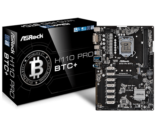 Περισσότερες πληροφορίες για "Asrock H110 Pro BTC+"