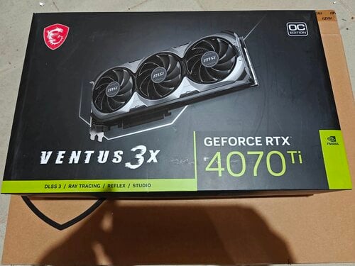 Περισσότερες πληροφορίες για "MSI GeForce RTX 4070 Ti VENTUS 3X 12G (αχρησιμοποίητη) 800€"