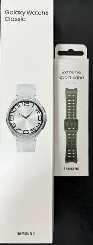 Περισσότερες πληροφορίες για "Galaxy watch 6 classic silver"