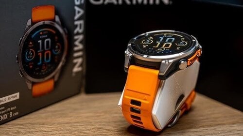 Περισσότερες πληροφορίες για "Garmin fēnix 8 51mm Sapphire Titanium with Spark Orange and Graphite"