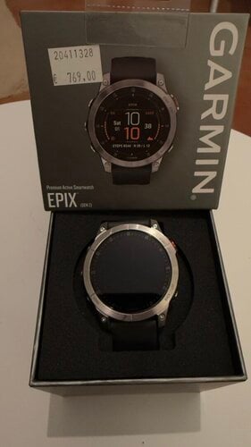 Περισσότερες πληροφορίες για "Garmin epix Pro (Gen 2) (47mm/Πλαστικό Ενισχυμένο Με Ίνες (FRP), Ανοξείδωτο ατσάλι, Τιτάνιο)"