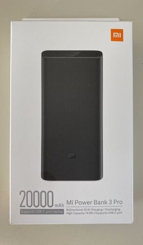 Περισσότερες πληροφορίες για "Xiaomi Mi Power Bank 3 Pro 20000 mAh 45W black"